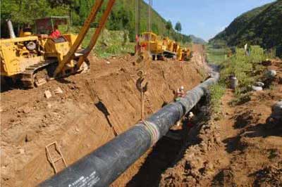 the process of pipelines built